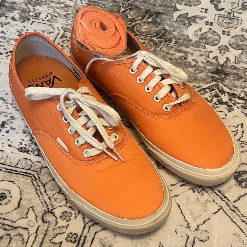 Our Legacy x Vans Orange Sneakers with White Accents